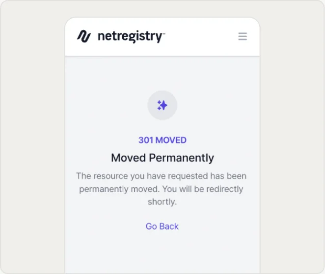 Mobile 301 Moved Permanently notice